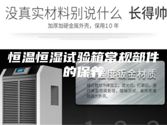 常见问题恒温恒湿试验箱常规部件的保养