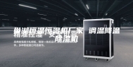 巢湖恒温恒湿机厂家 调温降温除湿机