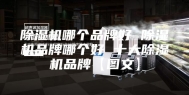 除湿机哪个品牌好 除湿机品牌哪个好 十大除湿机品牌【图文】
