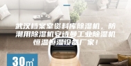 武汉档案室资料库除湿机，防潮用除湿机安诗曼工业除湿机恒温恒湿设备厂家！