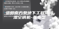 资阳南方型地下工程用除湿空调机-基本型