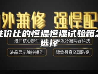 常见问题高性价比的恒温恒湿试验箱怎么选择