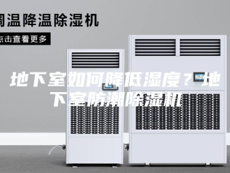 行业新闻地下室如何降低湿度？地下室防潮除湿机