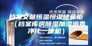 档案文献恒温恒湿储藏柜（档案库房除湿加湿消毒净化一体机）