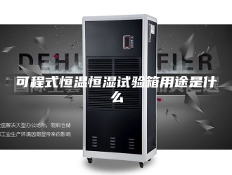 知识百科可程式恒温恒湿试验箱用途是什么