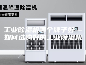 行业新闻工业除湿机哪个牌子好—如何选购好的工业除湿机