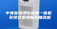 中央新风净化除湿一体机 吊顶式家用新风抽湿机