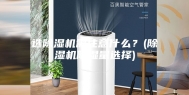 选除湿机需注意什么？(除湿机除湿量选择)