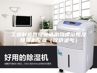 行业新闻工业制造各行业适用湿度范围及除湿机配置（仅供参考）