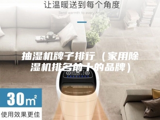 企业新闻抽湿机牌子排行（家用除湿机排名前十的品牌）